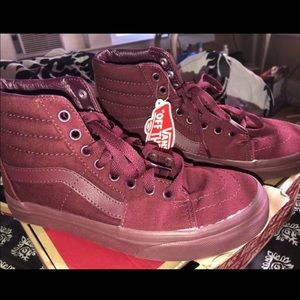 High top maroon vans